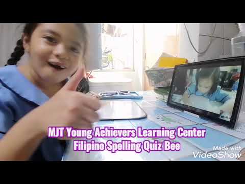 Kinder Quiz Bee Participant | MJT Young Achievers Learning center | Filipino