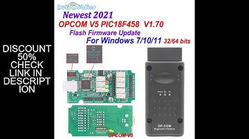 OPCOM V5 V1.70 PIC18F458 FTDI Flash Firmware update CAN BUS OP COM 1.70 For Opel 2021 OBD OBD2 Scann