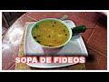 COMO HACER SOPA DE FIDEOS CON VERDURAS | Cocina con Carmencita Salvadoreña
