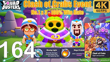 Squad Busters - Walkthrough Gameplay Part 164 - Clash of Crabs event 2025 - 100% Win Rate