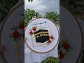 Hand Embroidery Hoop 🕋 #embroiderylover #barakahstitch #embroideryhoop #handmade #youtubeshorts