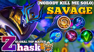 32 KILL + SAVAGE!! ZHASK BEST BUILD MLBB | ZHASK MOBILE LEGENDS TOP 1 GLOBAL GAMEPLAY | ZHASK GUIDE