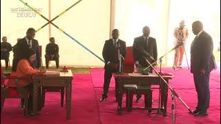 MHANDISI CYPRIAN LUHEMEJA AAPISHWA KUWA KATIBU MKUU OFISI YA WAZIRI MKUU