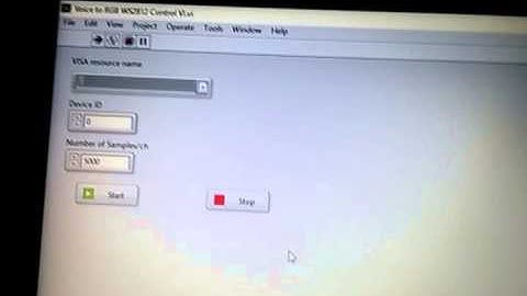 Voice controlled RGB LRD WS2812 with LabVIEW