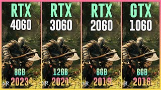 RTX 4060 vs RTX 3060 vs RTX 2060 vs GTX 1060 - Test in 12 Games