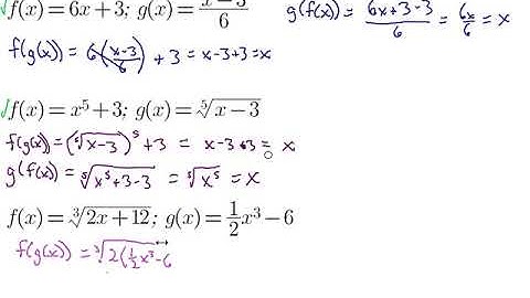 Verifying Functions are Inverses