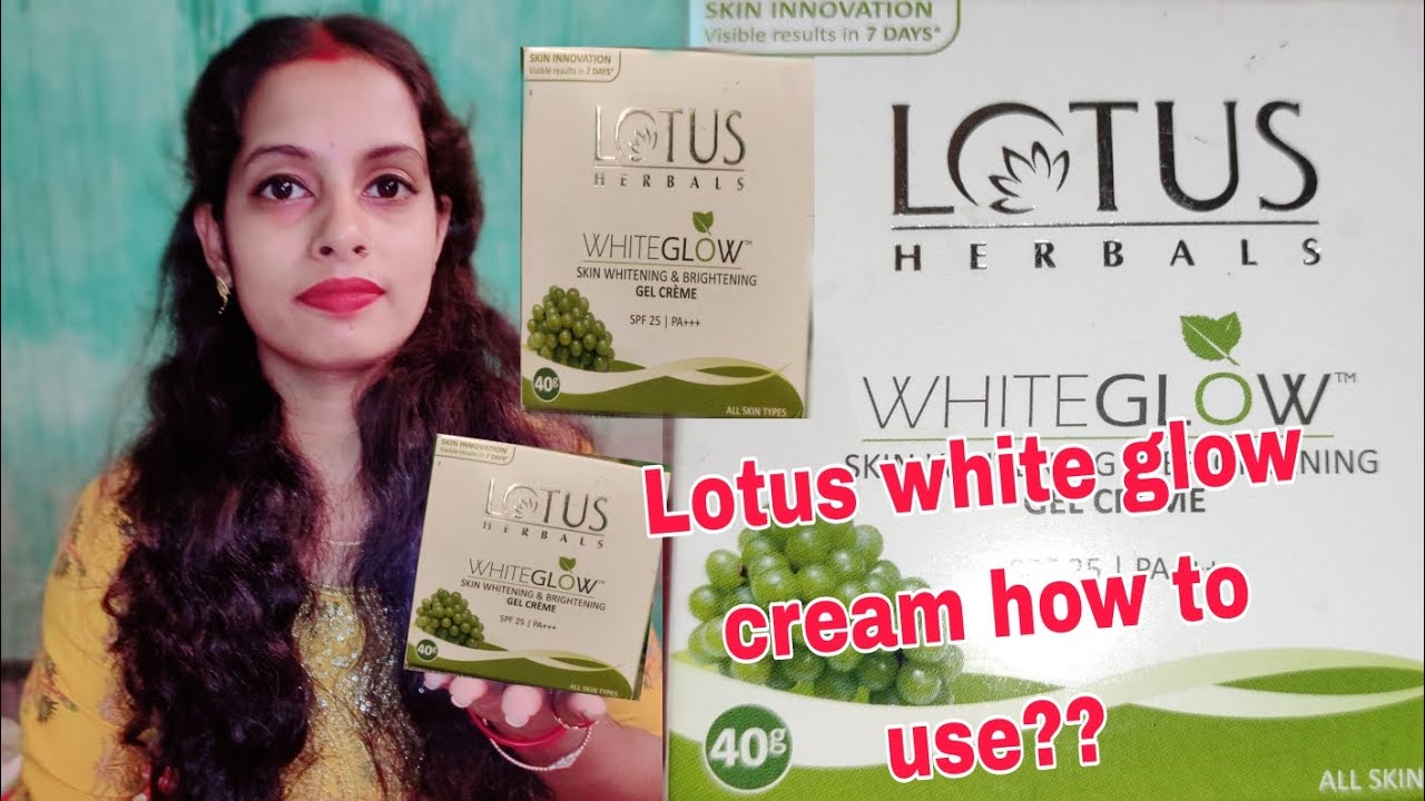Lotus herbals white glow skin whitening gel cream cream for oily