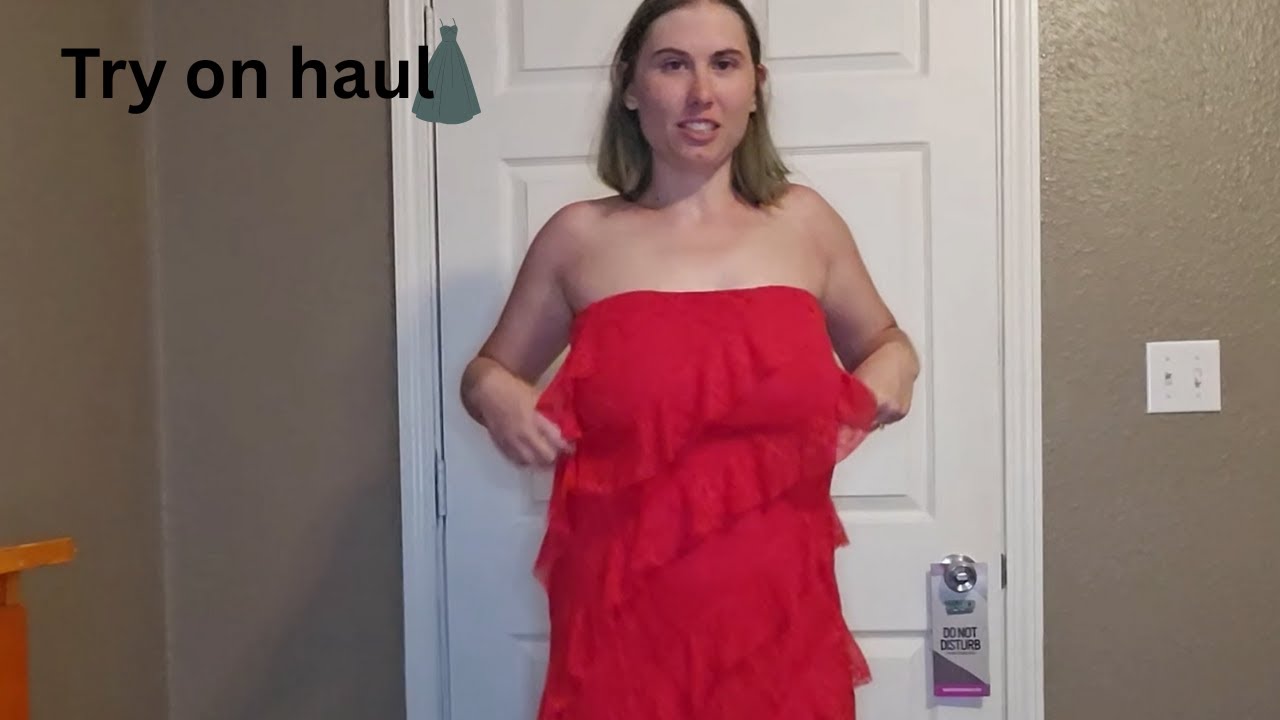 Trying on a cute dress and some skirts!