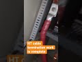 HT cable termination work is complete