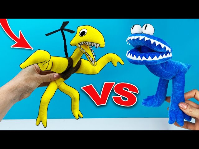 Akayoo Rainbow Friends Chapter 2 Cuddly Toy, Rainbow Friends Chapter 2  Cyan, 9.8 In New Rainbow-Friends Chapter 2 Cyan Vs Yellow Plush Toy, for  Kids