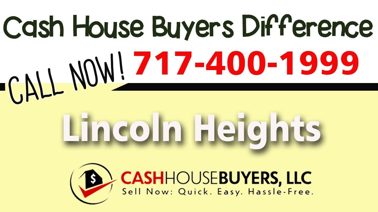 Cash House Buyers Difference in Lincoln Heights Washington DC | Call 7174001999 | We Buy Houses