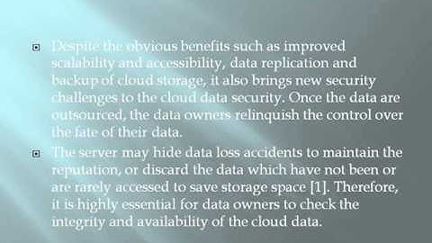 2014 IEEE NETWORK SECURITY On the Security of an Efﬁcient Dynamic Auditing Protocol in Cloud Storage