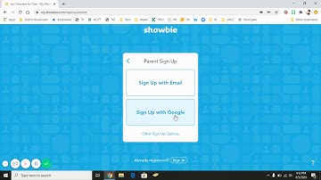 Create a Parent account in Showbie