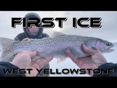 Ice fishing in west Yellowstone(first ice of the year)!!!
