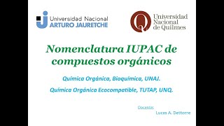 Nomenclatura IUPAC de compuestos orgánicos Nomenclatura IUPAC de compuestos orgánicos