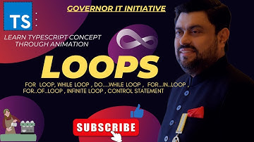 Loops| Typescript | Governor Initiative | English Tutorial |Animated