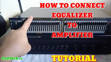 how to connect EQ to amplifier for basic tutorial