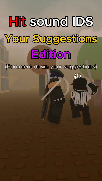 Hit sound IDS Your suggestions || Forsaken #roblox #forsakenroblox #forsaken