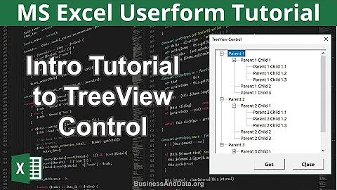 Intro to Excel TreeView Control | Excel Userform Tutorial