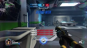 Overwatch Clutch 3v3 Dva play