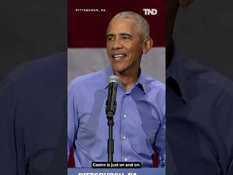 Obama mocks Trump