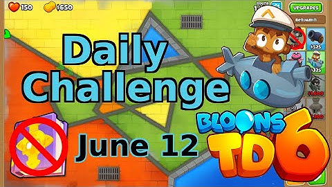 Bloons TD 6 Daily Challenge | experimental labotatory for machines | No Hero No MK | June 12 2022