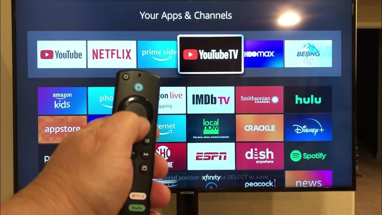 Customize Amazon fire Home Screen YouTube