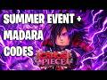 [🔥SUMMER EVENT+MADARA] CHAOS PIECE CODES [ROBLOX] *NEW* ALL WORKING JUNE 12, 2026 CODES
