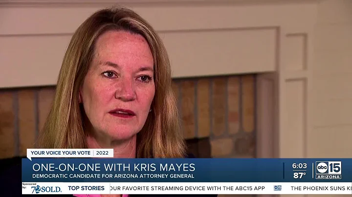 Arizona attorney general candidate Kris Mayes sits...