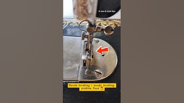 Sewing machine thread breaking problem fixed 💁 #sewingmachine #sewingmachinerepair #sewinghacks