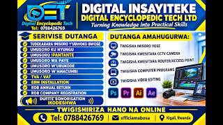 DIGITAL INSAYITEKE | Serivisi z’Imisoro, Company Registration, TIN, CCTV & Networking mu Rwanda