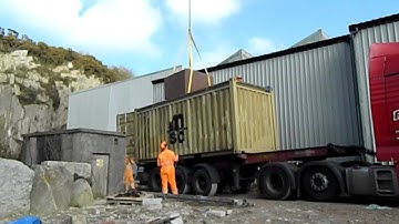 Red Block loading at De Lank Quarry for Canada