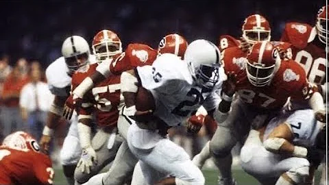 1982-1983 national championship. Penn State vs Geo...