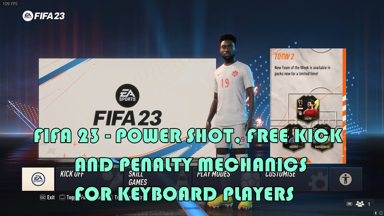 FIFA 23 Keyboard controls for pc 