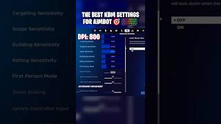 Updated The Best Kbm Settingsaimbot