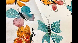 live stream : chat and watercolor and doodle butterflies screenshot 5