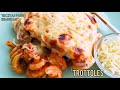 Pasta TROTTOLE, tricolor, con salsa bechamel , receta casera