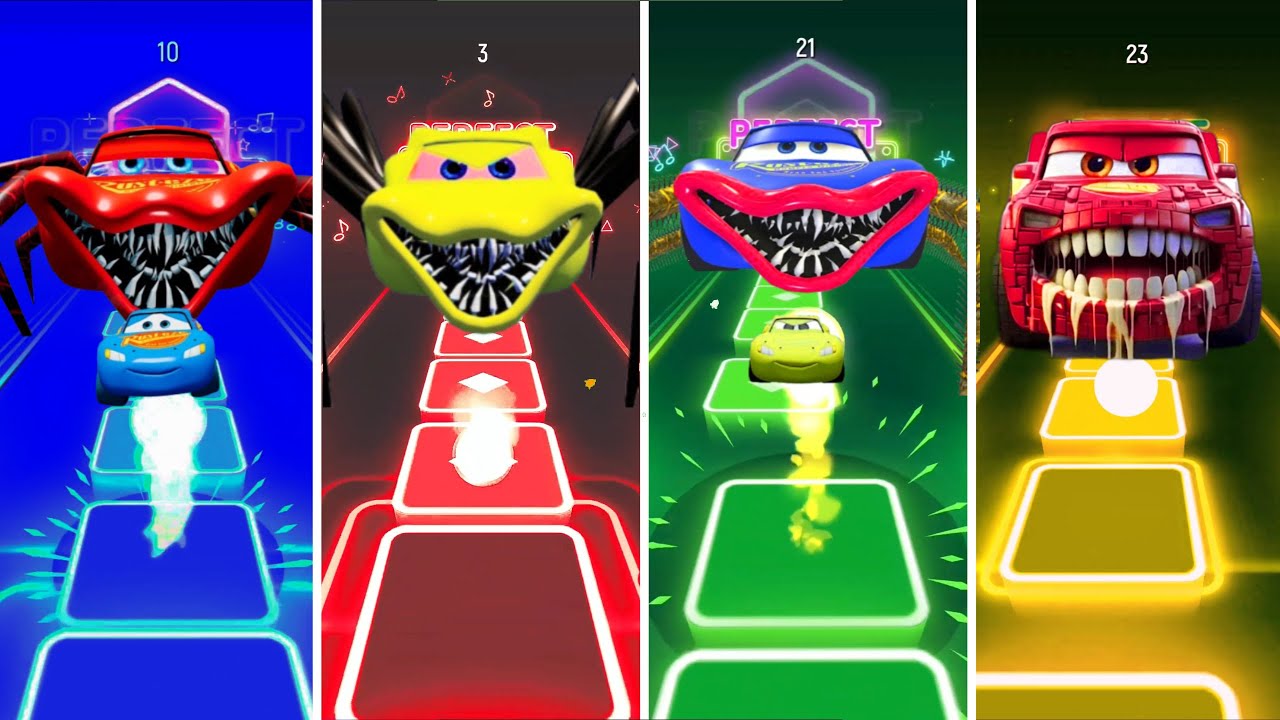 Epik Tiles Hop - Lightning McQueen Cars Battle EDM Rush!