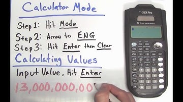 Calculator Tutorial - Engineering Notation