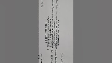 Basics of Computer Skills -1 question paper January 2024 common paper#educationcare#like#subscribe