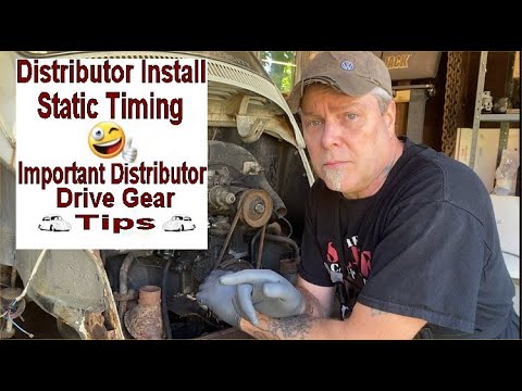 VW Beetle Distributor Install SVDA – Static Timing – Drive Gear Tips! EASY!!