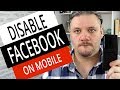 Deactivate Facebook Account on Mobile App - How To Disable Facebook Account Temporarily 2019