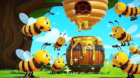 "🎶 The Buzzing Bee Song! | Fun Nursery Rhymes for Kids 🐝 | Sing & Learn!"