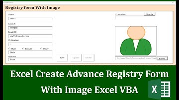 Excel Create Advance Registry form With Image Excel VBA