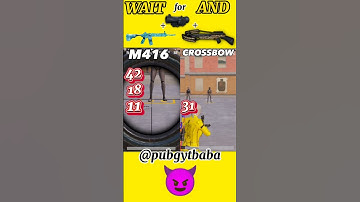 M416 v/s Crossbow + 6x pubg gun damage test #viral #shorts