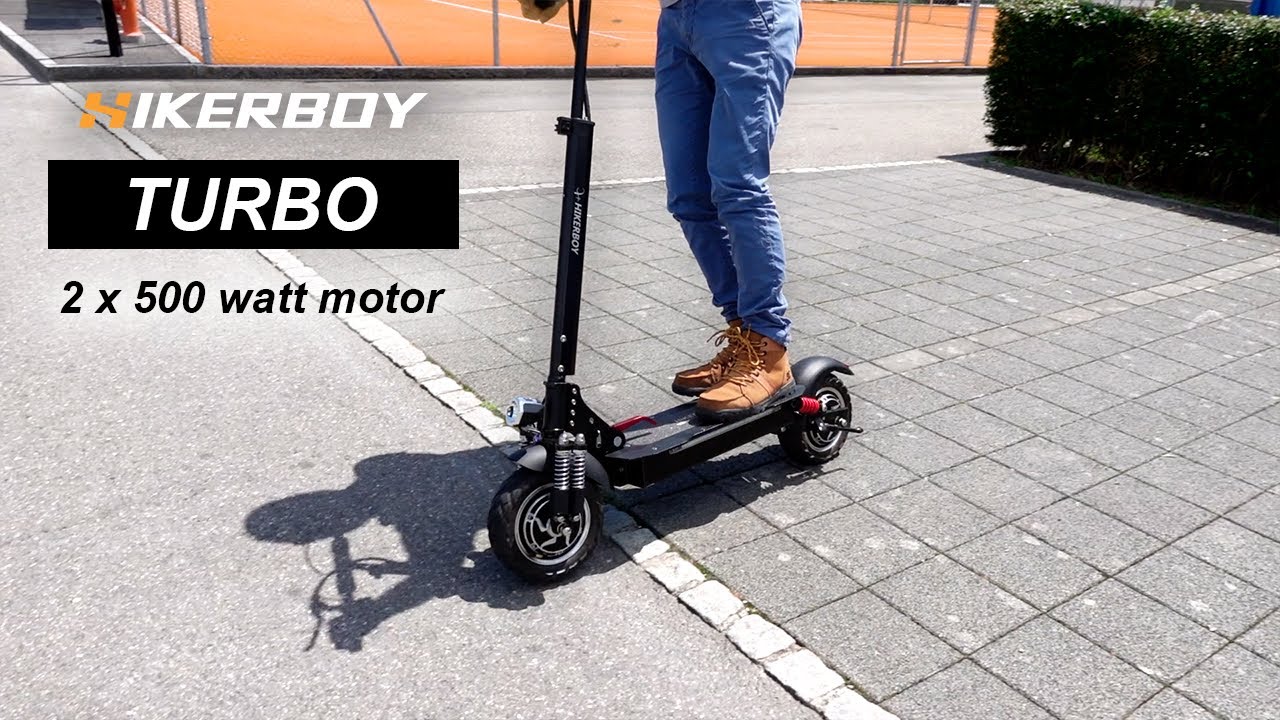 Hikerboy - Trottinette électrique adulte pliable Urban HIKERBOY 22 km  autonomie 8 kg pas cher 24 volts 350 watts - Trottinette électrique - Rue  du Commerce