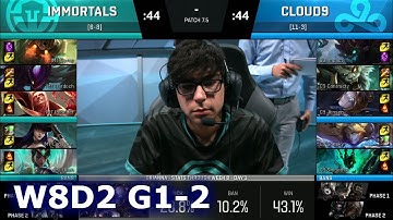 Cloud 9 vs Immortals Game 2 | S7 NA LCS Spring 2017 Week 8 Day 2 | C9 vs IMT G2 W8D1 1080p