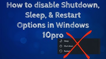 How to disable Shutdown (Sleep, & hibernate) option in Windows 10pro | GPO #Microsoft #Windows10