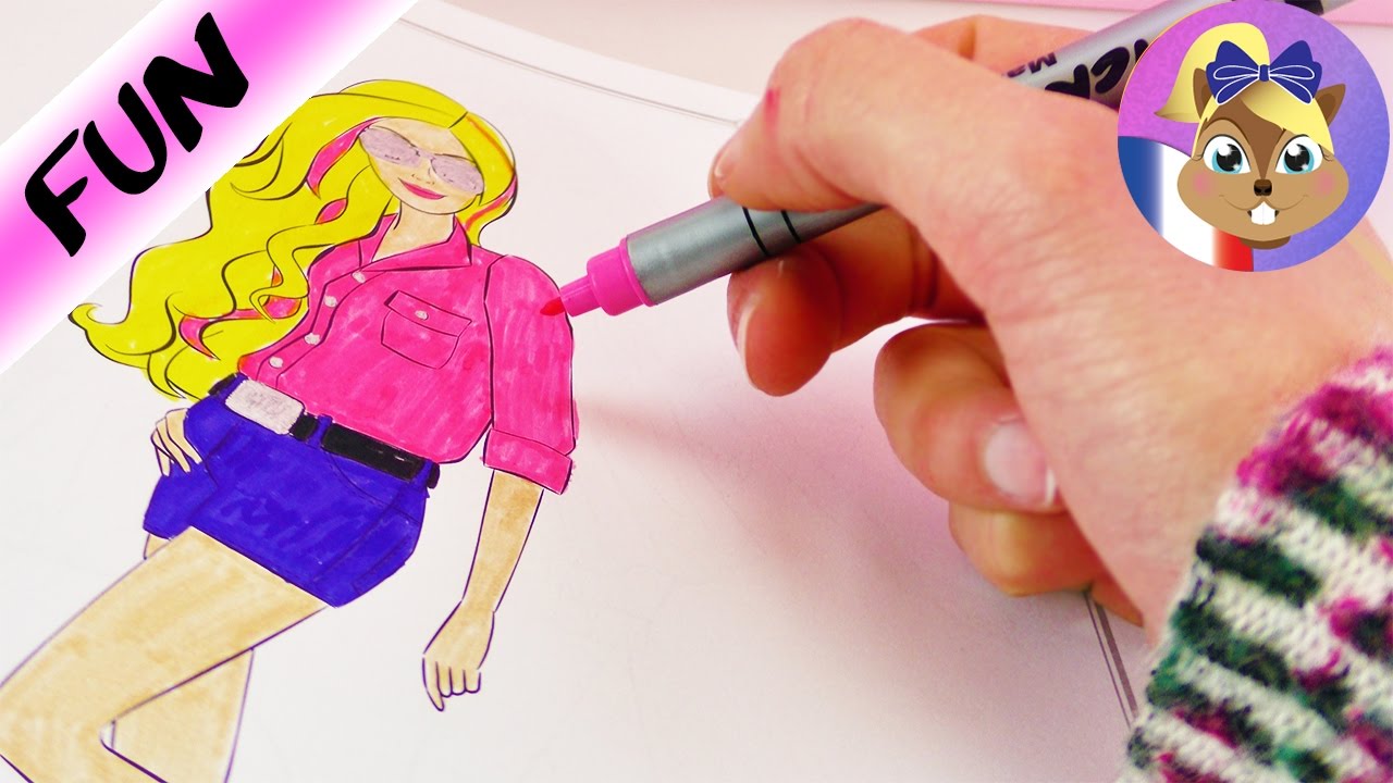 Coloriage De Barbie Gratuit A Imprimer