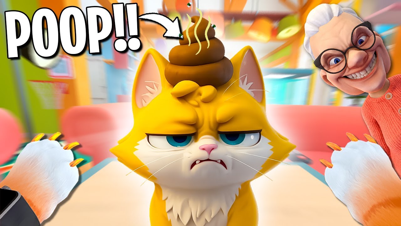 GRANNY POOPED ON ME! (I am Cat VR)